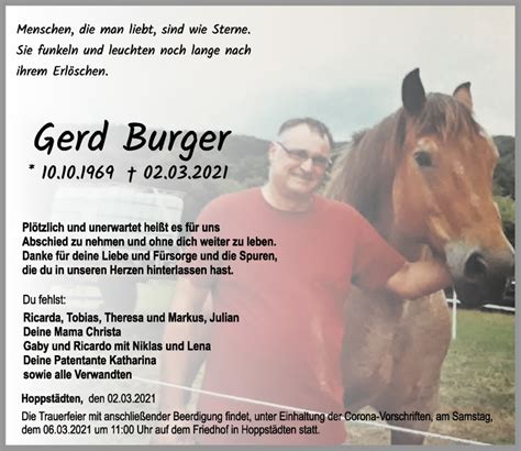 Librivox is a hope, an experiment, and a question: Traueranzeigen von Gerd Burger | rz-Trauer.de