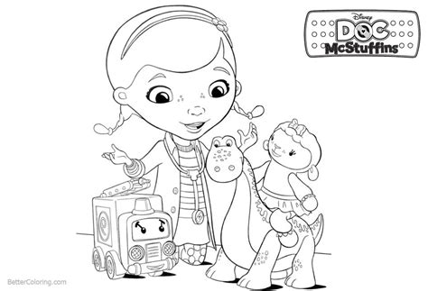 You can download and print this doc mcstuffins lambie coloring pages,then color it with your kids or share with your friends. Doc McStuffins Coloring Pages Dottie and Lambie - Free ...