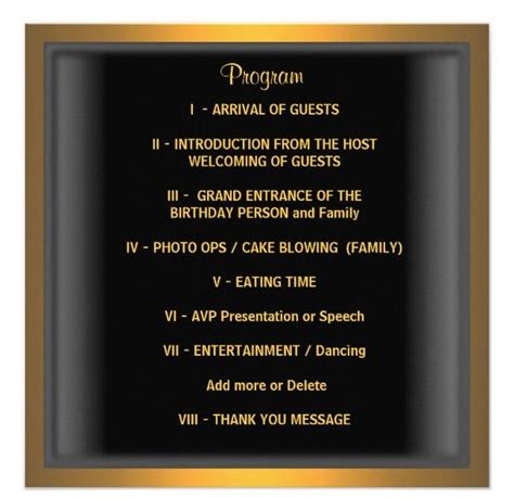 If you're planning a dinner party in the near future, you're probably sending out dinner party invitations.in order to make sure all guests' expectations for the event are what they should be, you'll need to ensure all important information is clear on the invitations. Birthday Party Program Templates : 8+ Dinner Party Menu ...