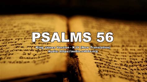 2 my help cometh from the lord, which made heaven and earth. PSALMS 56 - Audio Alkitab Bahasa Inggris - King James ...
