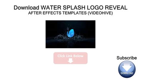 Water logo intro videohive template (direct download link). DOWNLOAD #7 WATER SPLASH LOGO REVEAL - AFTER EFFECTS ...