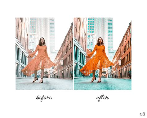 One click download free lightroom mobile presets for your phone. Orange and Teal Mobile Lightroom Preset Blogger Preset ...