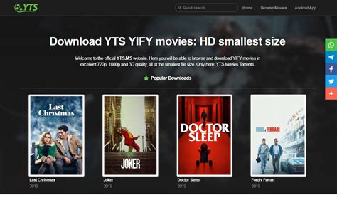 If you are a fan of the classic movies and songs, then this torrent website is just made for you. YIFY YTS Torrent Proxy Unblock YTS Movies Mirror Sites