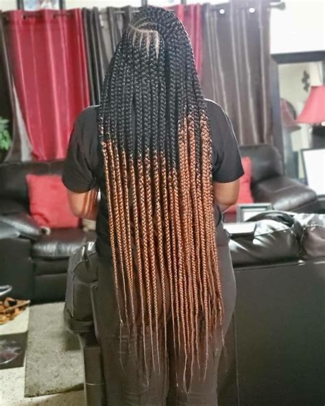 Maybe you would like to learn more about one of these? Large 2 layer feed ins in 2020 | Feed in braids hairstyles ...