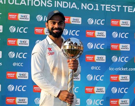 Here are the icc odi, test and t20i team rankings to follow. India captain Kohli presented with ICC Test Championship ...