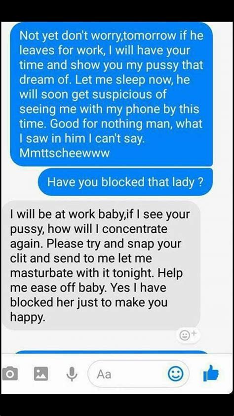 Wife had a good time last night and got a great photo! Devastated Man Leaks Chats His Wife had with Another ...