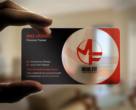 Business cards make the ultimate first impression. Professional, Modern, Personal Trainer Business Card ...