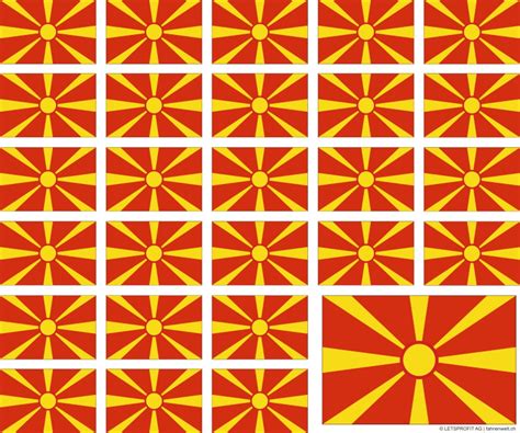 Hier gibts die flagge von mazedonien in zum kostenlosen download. Nordmazedonien Aufkleber / Mit einem grossen und 26 ...