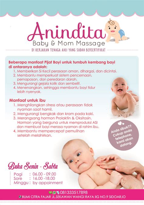 Dengan mengkombinasikan alat galvanic spa nu skin ini dengan ageloc future serum untuk mendapatkan manfaat anti penuaan yang lebih maksimal. 25+ Inspirasi Keren Contoh Pamflet Massage Bayi - Little ...