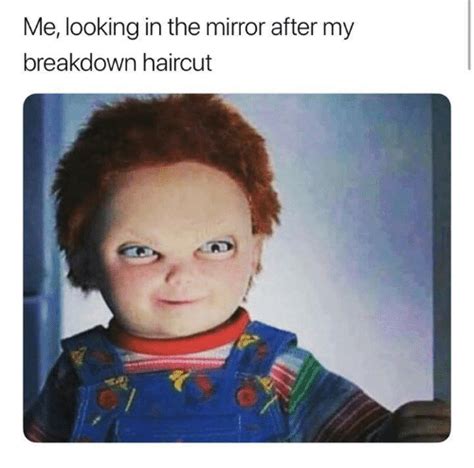 Many of us have tried to style or perhaps trim hair with a regular. Me Looking in the Mirror After My Breakdown Haircut ...