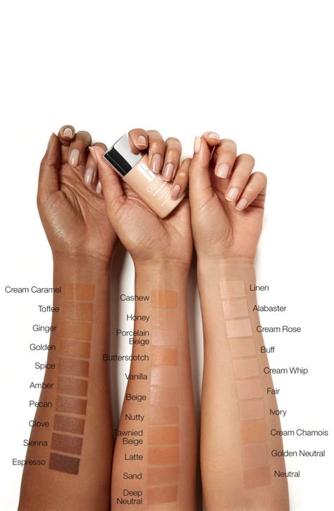 Il colore rimane inalterato fino a 24 ore. Clinique Even Better Foundation Makeup Broad Spectrum Spf ...