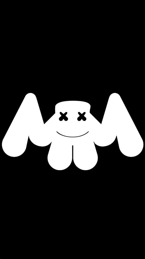 Customize your avatar with the marshmello graffiti shirt! Marshmello Logo Dark In 1080x1920 Resolution | Dibujos de ...