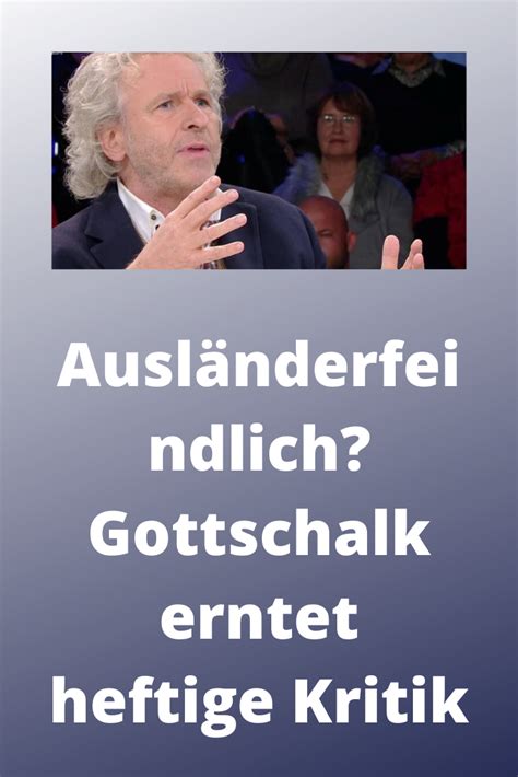 Eine ameise wird von einem. (Anzeige) Ausländerfeindlich? Gottschalk erntet heftige Kritik in 2020 | Witzige sprüche, Humor ...