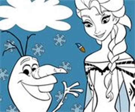 Plansa de colorat printesa elsa din frozen isi cunoaste puterile. ELSA SI OLAF DE COLORAT