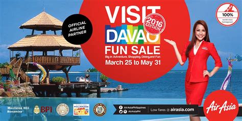 Air asia is the best way to get start browsing around for a vacation of a lifetime. Visit Davao fun Sale with Air Asia Promo! - PisoFare.co