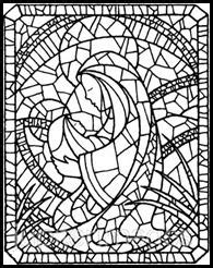 Do you like flowers, or would you choose a religious scene? Stained Glass Art | Coloring pages, Christmas coloring ...