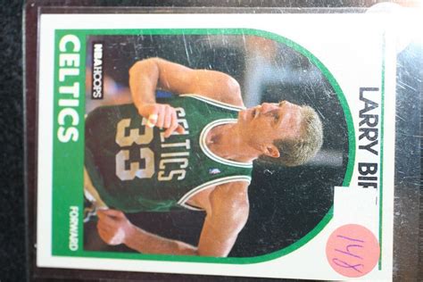 1989 nba hoops hoops basketball card values. 1989 NBA Hoops Larry Bird-Boston Celtics Basketball Card