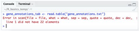 We'll use read.table in this example. Introduction to R