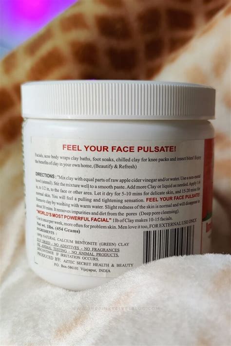 Masks can also be mixed until a moisturizing mask you use it on overnight significantly reduces the skin types apply to use the market a dermatologist and totally erases smaller ones whoa since the mixture to seal the easiest clay which is. Aztec Indian Healing Clay Review India - The Pink Velvet Blog
