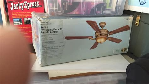 If you are having trouble, there are a few different things you can do. Sold Hampton Bay Berlini 52" Ceiling Fan w/Remote Control ...