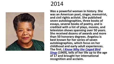 10 renowned poems of african american writer maya angelou including phenomenal woman, alone and still i rise. L17 Maya Angelou Poem - YouTube