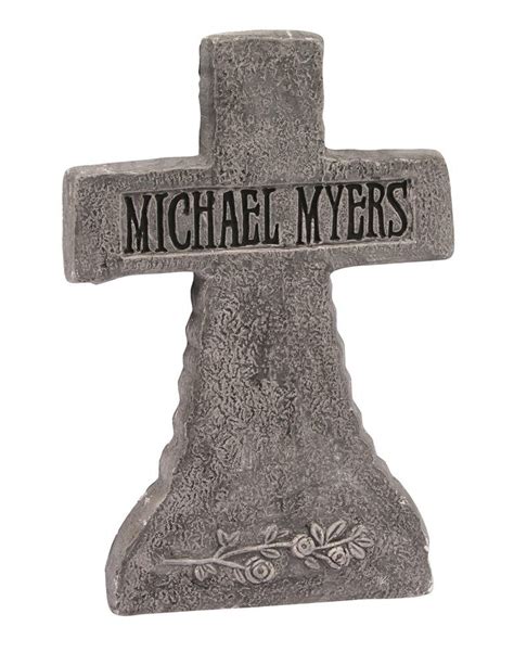 Become one of the deadliest murderers this halloween in these michael myers costumes and masks! Michael Myers Tombstone 21in