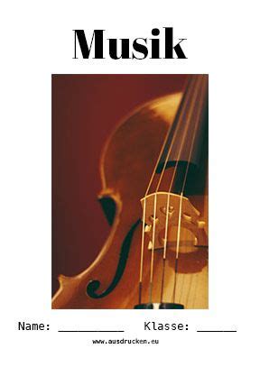 Deckblatt englisch din a4 zum ausdrucken. Musik Deckblatt Musikinstrumente | Musik deckblatt, Musik ...