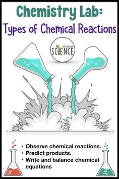 Synthesis, decomposition, single replacement, double displacement type: 5 Types of Chemical Reactions Lab with Worksheet & Answers ...