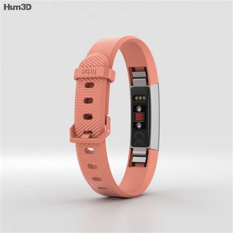 Vo2 max, workout modes, connectedgps are all absent. FitBit Alta HR Coral 3D model - Electronics on Hum3D