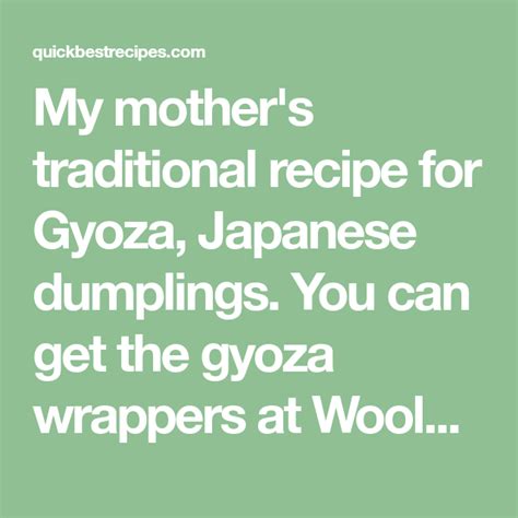 All vegetables are medium size and peeled, unless specified. Japanese GYOZA (Dumplings) in 2020 (With images ...