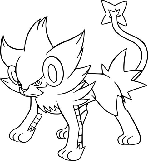 Dessin, pencil, pokémon are the most prominent tags for this work posted on june 24th, 2015. Luxray : Coloriage Luxray Pokemon à imprimer
