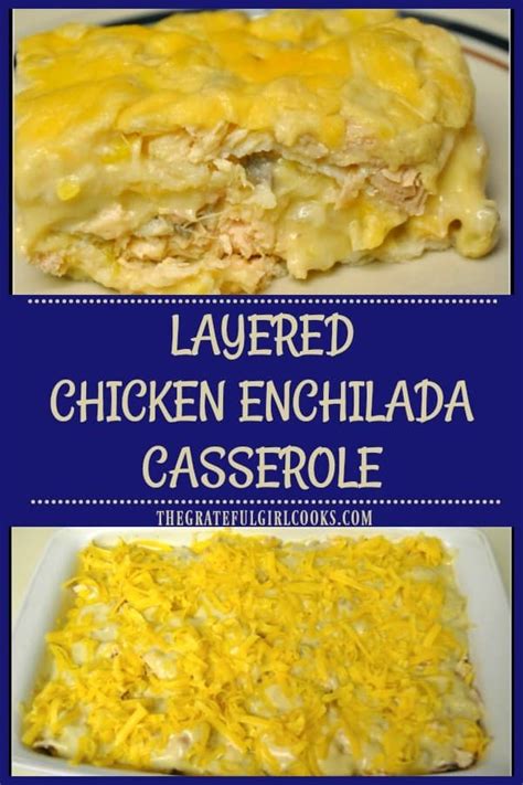 Reserve ½ cup enchilada sauce then pour remaining sauce into skillet, stirring to combine. It's easy to make this yummy layered chicken enchilada casserole, filled with chicken, corn ...