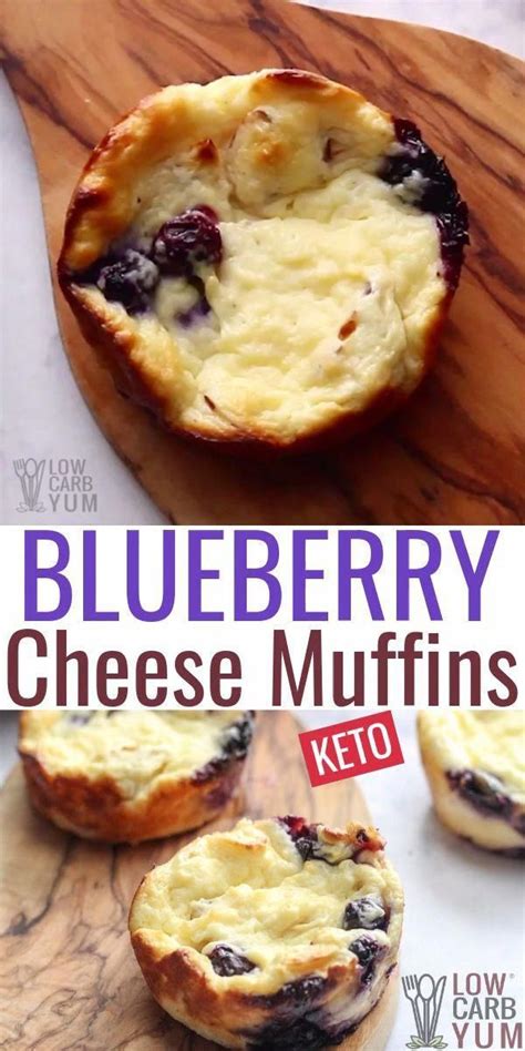 There's around 17g of protein in one serving. Cream Cheese Blueberry Low Carb Muffins in 2020 | Keto ...