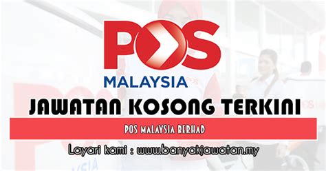 With a track record of over 200 years, the pos malaysia group has progressed from a traditional postal service into a dynamic mail and parcel services, financial services and supply chain solutions provider with the largest delivery and touchpoint network in malaysia. Jawatan Kosong di Pos Malaysia Berhad - 30 April 2019 ...