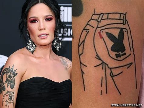 Halsey has a tattoo on her lower abdomen which says baby. the intimate tattoo was first seen in a january 2018 instagram photo, though it's. Halsey's 29 Tattoos & Meanings | Steal Her Style