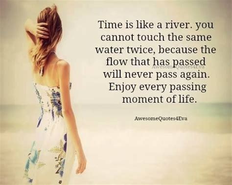 It only flows in one direction. Time Is Like A River (With images) | Funny quotes, Family quotes, Inspirational words