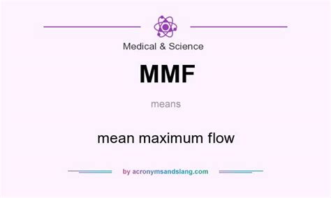 Your resource for web acronyms, web abbreviations and netspeak. MMF - mean maximum flow in Medical & Science by ...