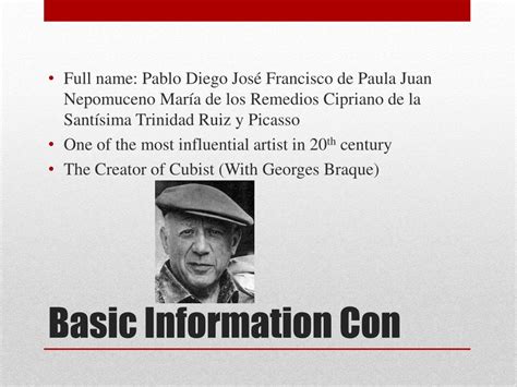 PPT - Pablo Picasso PowerPoint Presentation, free download - ID:1941890