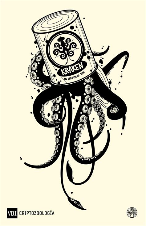 Just don't forget to keep the spf 60 topped up. kraken in natural ink | Kraken, Art design, Illustration ...