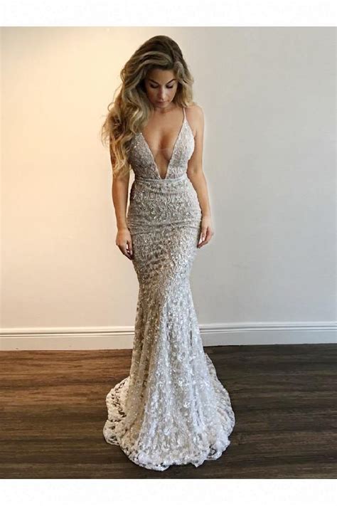 Shop for your perfect prom dress in the latest styles and fabrics, all at amazing prices! Evening Dresses V-neck, Silver Prom Dress, Prom Dress ...