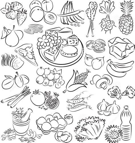 Kawaii japanese food coloring book 30 unique, downloadable pdf coloring pages, featuring smiling kawaii, anime style sushi, ice cream, dango, and other japanese food items. Coloring pages - food | Vector illustration, Illustration ...