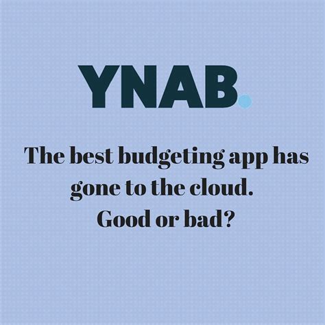 But budgeting methods and the most basic budget apps typically connect with your financial accounts, track spending and categorize expenses so you can see where your money is going. YNAB Goes to the Cloud - A Review - Counting My Pennies