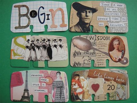 Rolodex cards may contain contact details and photos, and any other info that you want at your fingertips, from notes to large articles. Drawing near: Altered Rolodex Cards