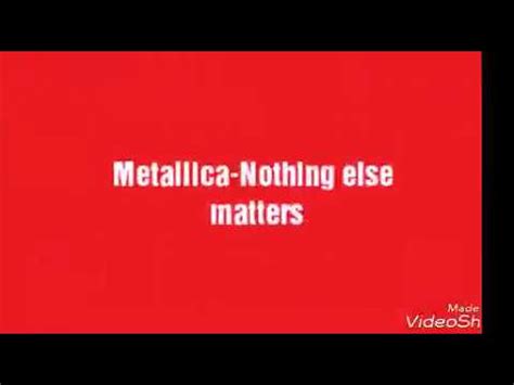 Nothing else matters metallica 6:35192 kbps мастер + бэк. Metallica-Nothing else matters (Deutsche übersetzung ...