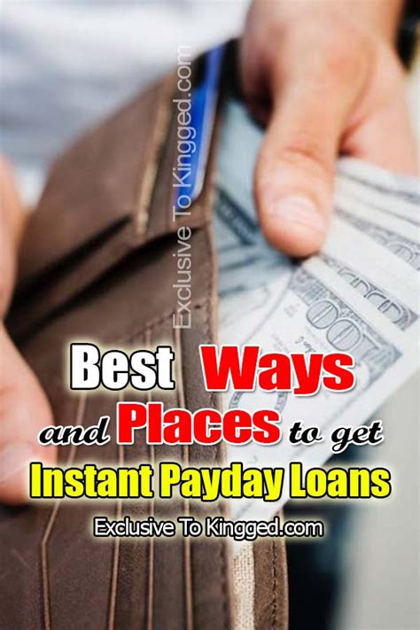 Budgeting between several paychecks can be hard, which is why we tend to go over budget and consider applying for a loan to make ends meet. 10 Best Places to Get Instant Payday Loans (Including Big ...