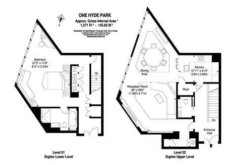 To the front is knightsbridge, a bustling area of london's rich, while at the rear is the far calmer hyde park. London 英国伦敦 One Hyde Park single bedroom 146㎡