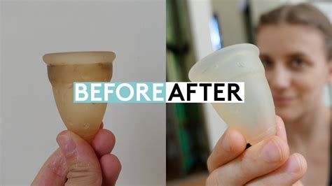 Regardless of when you opt to clean them, you can sanitize your cup by simply placing it in boiling water. HOW TO CLEAN A MENSTRUAL CUP + REMOVE STAINS - YouTube