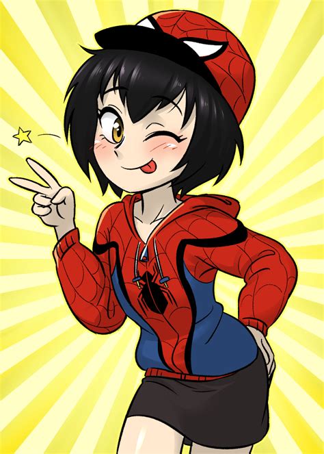 See more 'peni parker' images on know your meme! Cute Spider | 캐릭터 일러스트, 귀여운 그림, 애니메이션