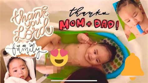 You could purchase a tub that can be hung from the shower rod when not in use. HOW TO BATHE A BABY | HAND HELD SHOWER FOR BABY BATH ...