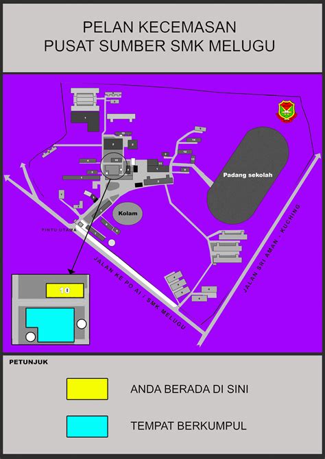 Ambil kira keadaan cuaca yang boleh menjejaskan periksa tempat (contohnya bumbung) di mana kerja di tempat tinggi akan dibuat adalah selamat. KECEMASAN PSS | PUSAT SUMBER SMK MELUGU